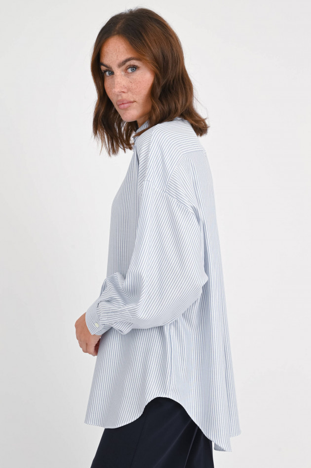 1868 Oversize-Bluse GIORGIA mit Streifen in Blau/Weiß