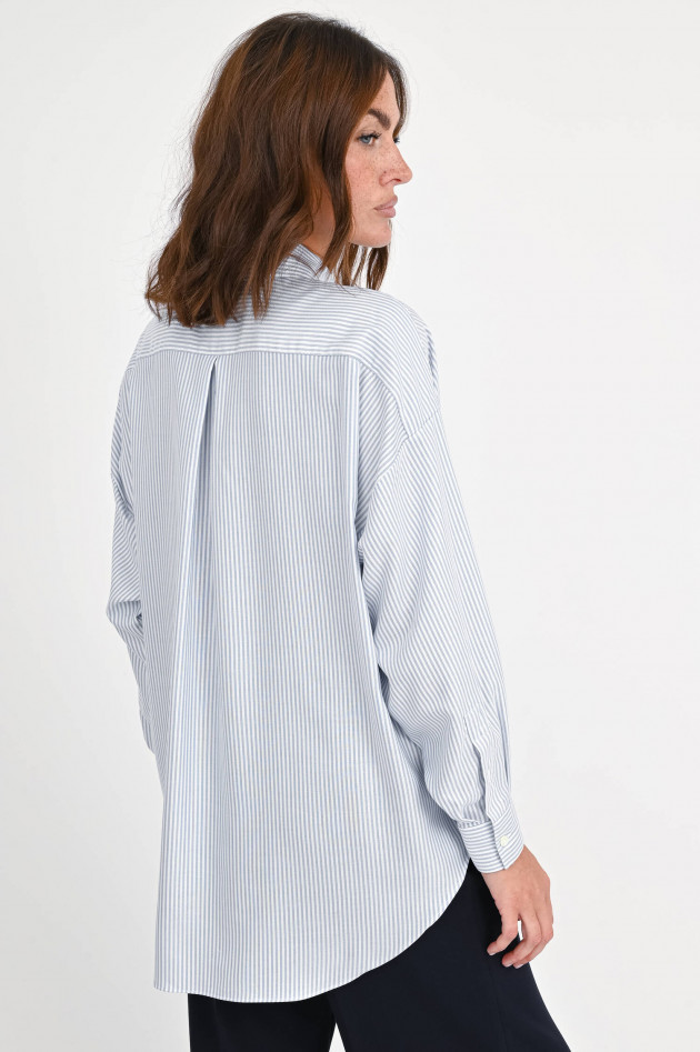 1868 Oversize-Bluse GIORGIA mit Streifen in Blau/Weiß