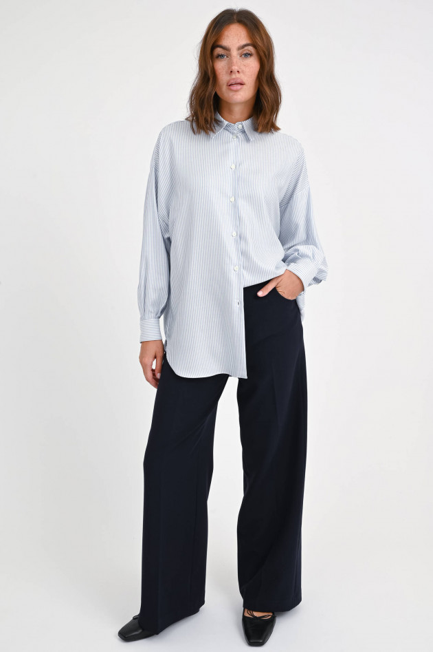 1868 Oversize-Bluse GIORGIA mit Streifen in Blau/Weiß