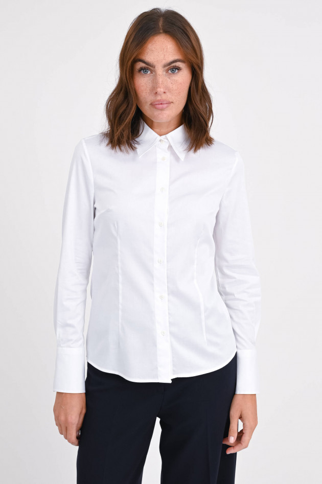 1868 Slim-Fit-Bluse ORI in Weiß