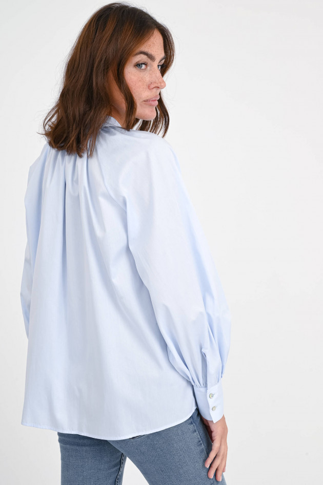 1868 Oversize-Bluse MARBUT in Hellblau