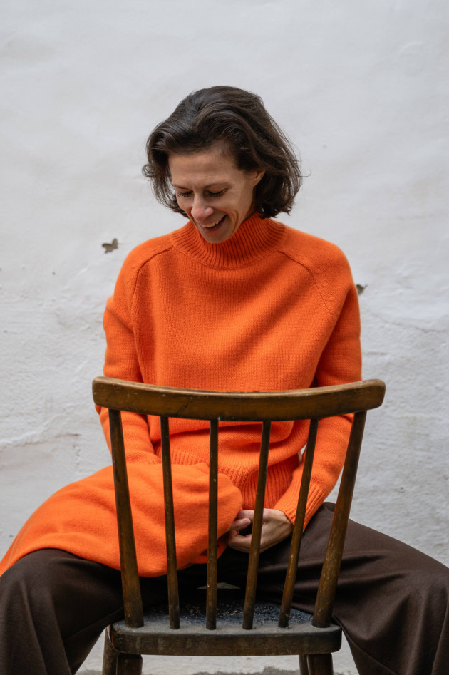 1868 Pullover aus Cashmere in Orange