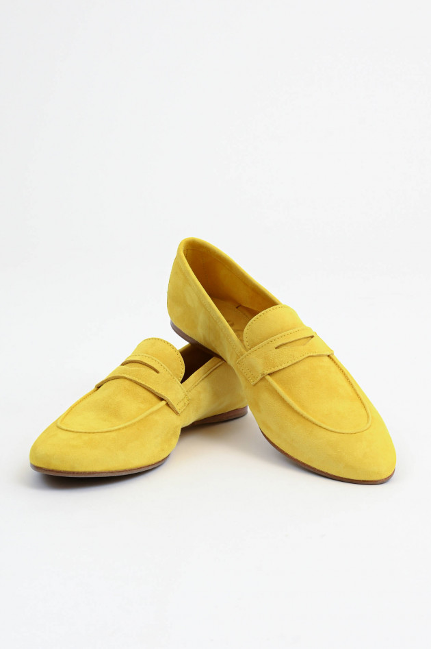 1868 Veloursleder-Loafer in Amber