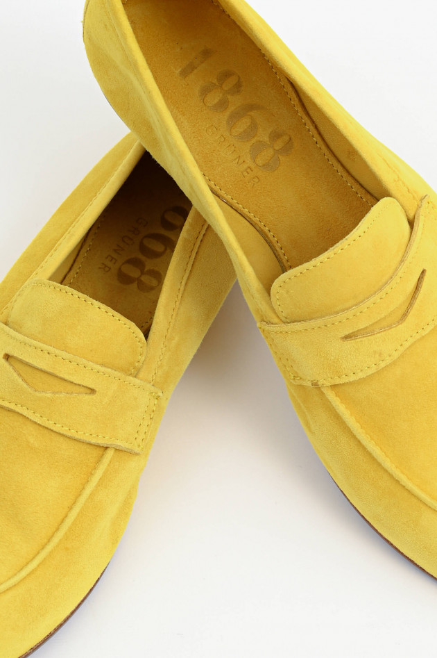 1868 Veloursleder-Loafer in Amber