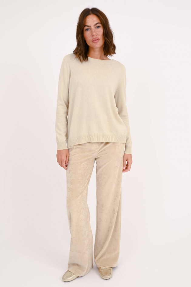 Allude Pullover aus Cashmere-Wolle in Sand