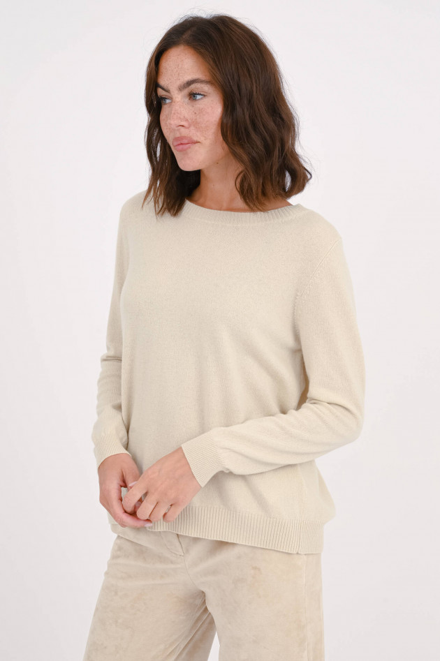 Allude Pullover aus Cashmere-Wolle in Sand