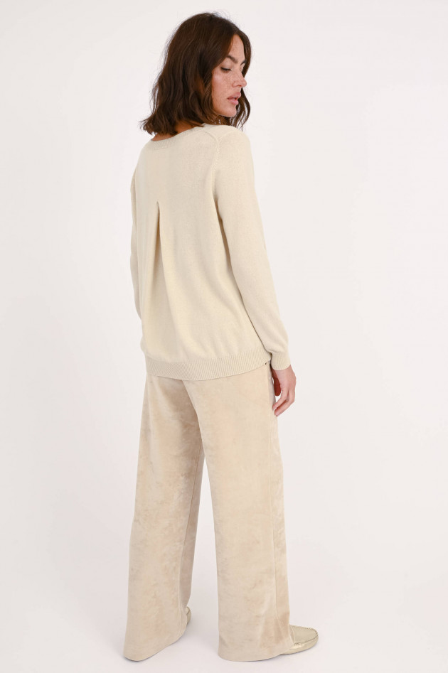 Allude Pullover aus Cashmere-Wolle in Sand