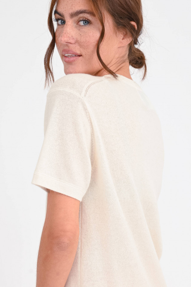 Allude Shirt aus Cashmere-Mix in Creme