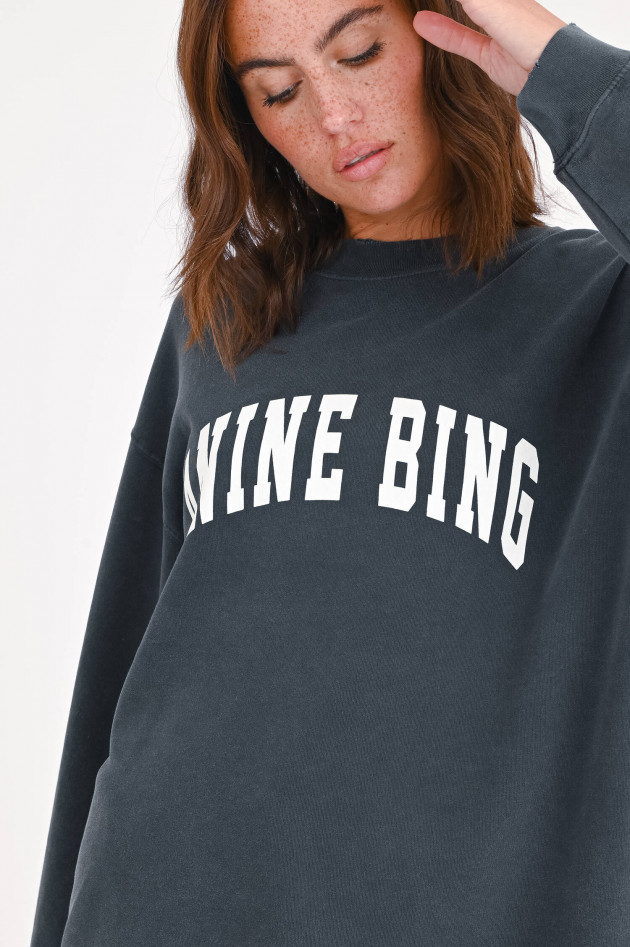 Anine Bing Sweatshirt TYLER in Washed Black