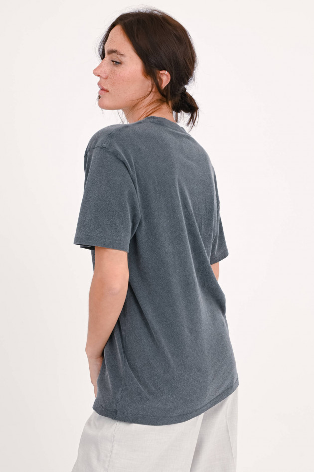 Anine Bing T-Shirt LILI TEE RETRO EAGLE in Used Anthrazit