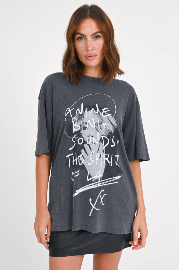 Anine Bing T-Shirt KENT in Anthrazit