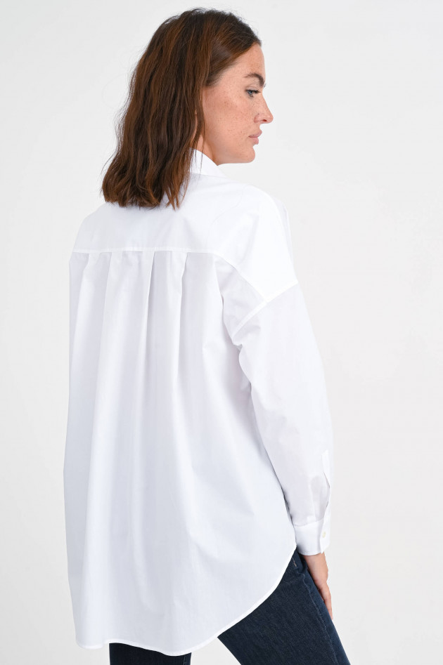 Antonelli Firenze Oversize-Bluse aus Baumwolle in Weiß