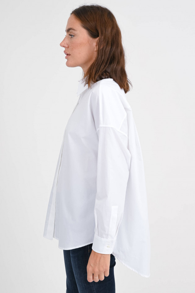 Antonelli Firenze Oversize-Bluse aus Baumwolle in Weiß