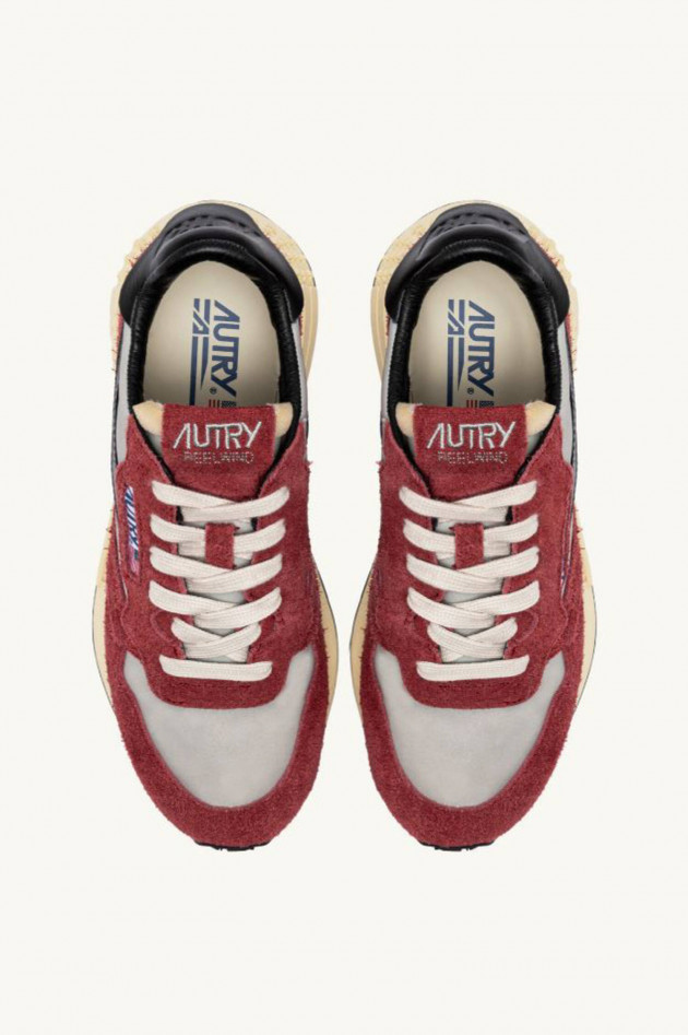 Autry Sneaker REELWIND LOW in Rot/Schwarz/Greige