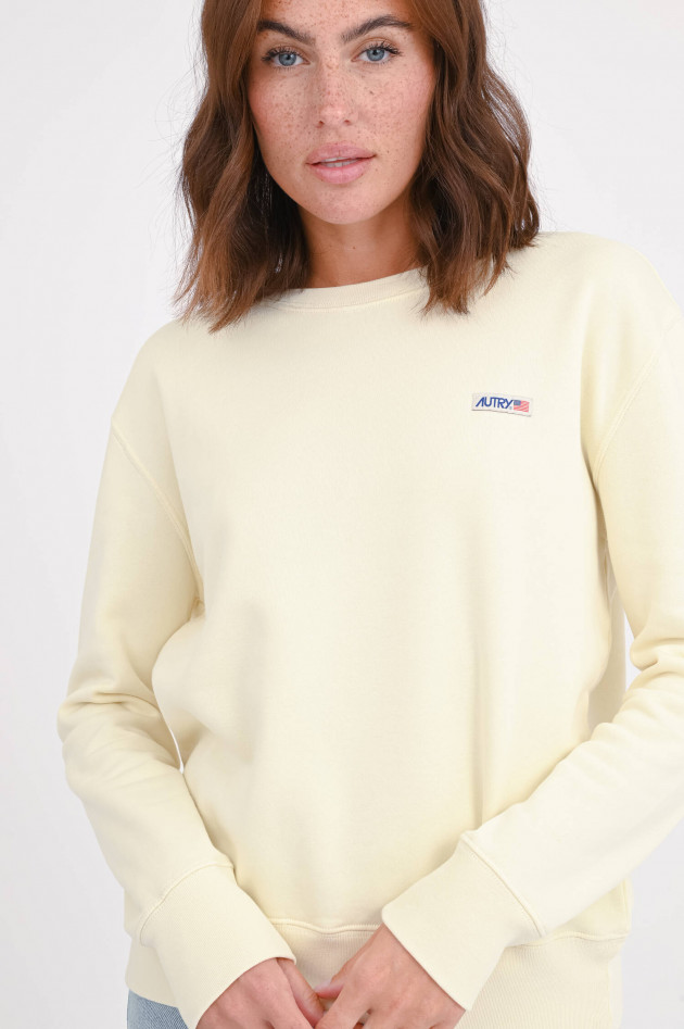 Autry Sweatshirt mit Logo in Vintage White