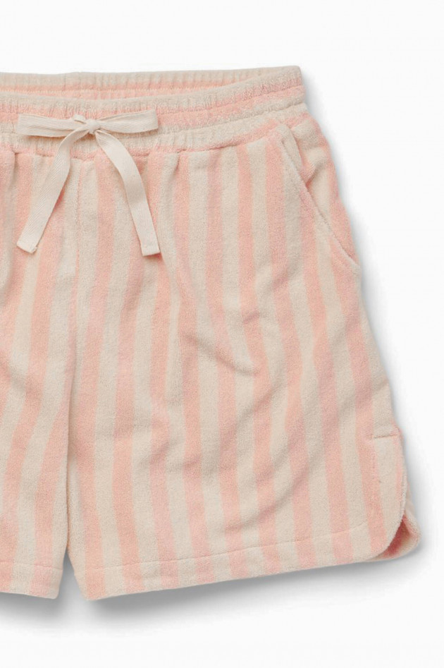 Bongusta Frottee-Shorts NARAM in Peach/Creme