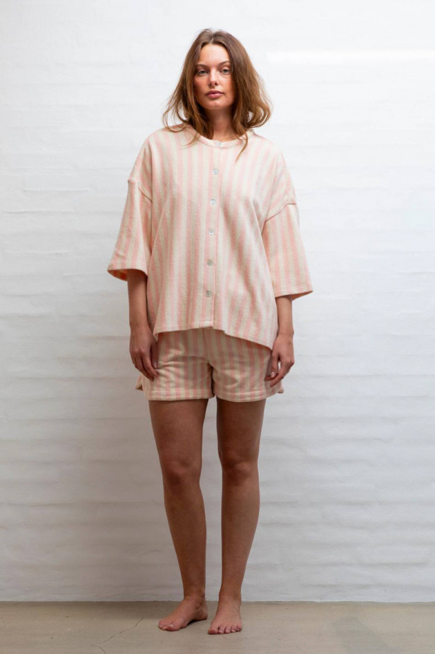 Bongusta Frottee-Shorts NARAM in Peach/Creme