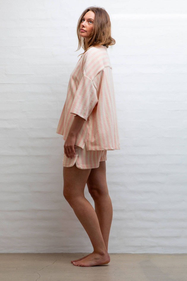 Bongusta Frottee-Shorts NARAM in Peach/Creme