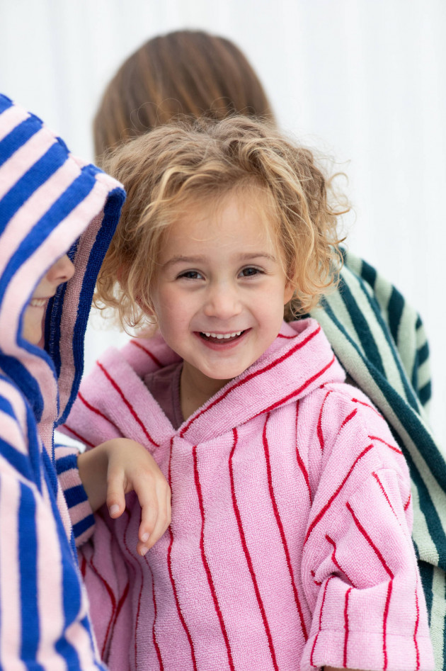 Bongusta Kinder Poncho NARAM in Rosa/Rot