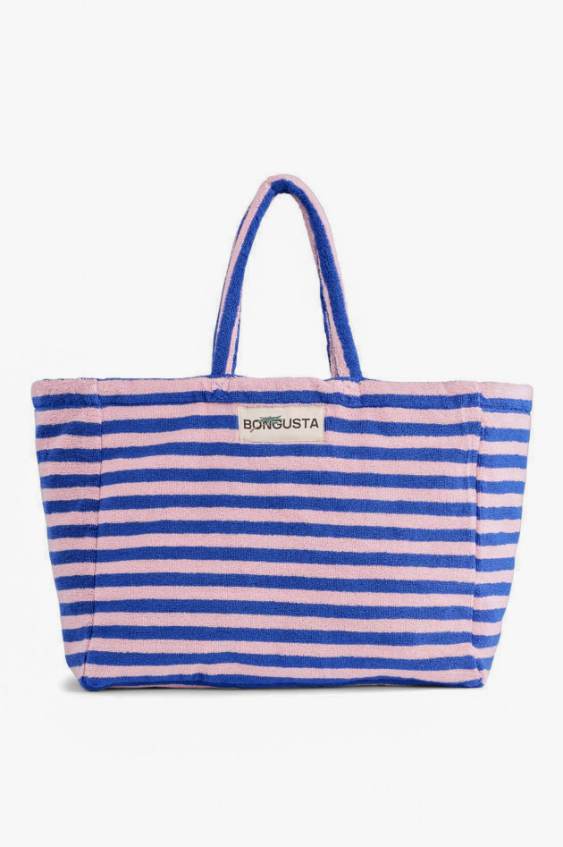 Bongusta Gestreifter Shopper NARAM Rosa/Blau