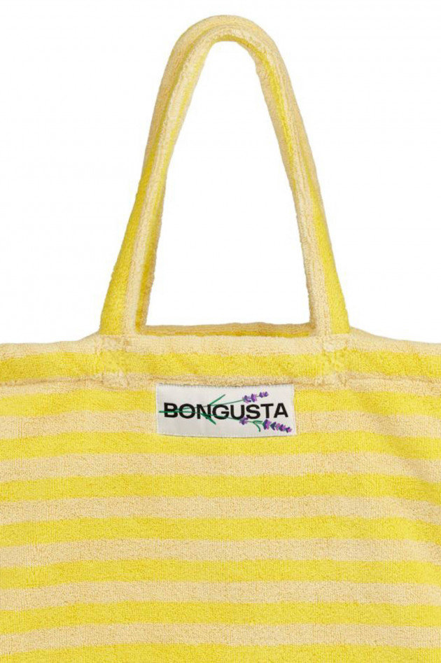 Bongusta Gestreifter Shopper NARAM Gelb/Natur