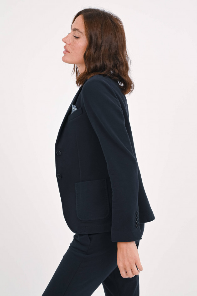 Circolo 1901 Einreihiger Jersey-Blazer in Dunkelblau