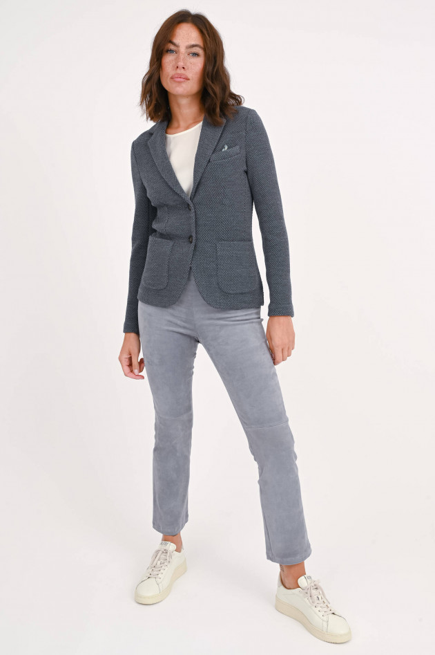 Circolo 1901 Taillierter Blazer mit Struktur in Grau