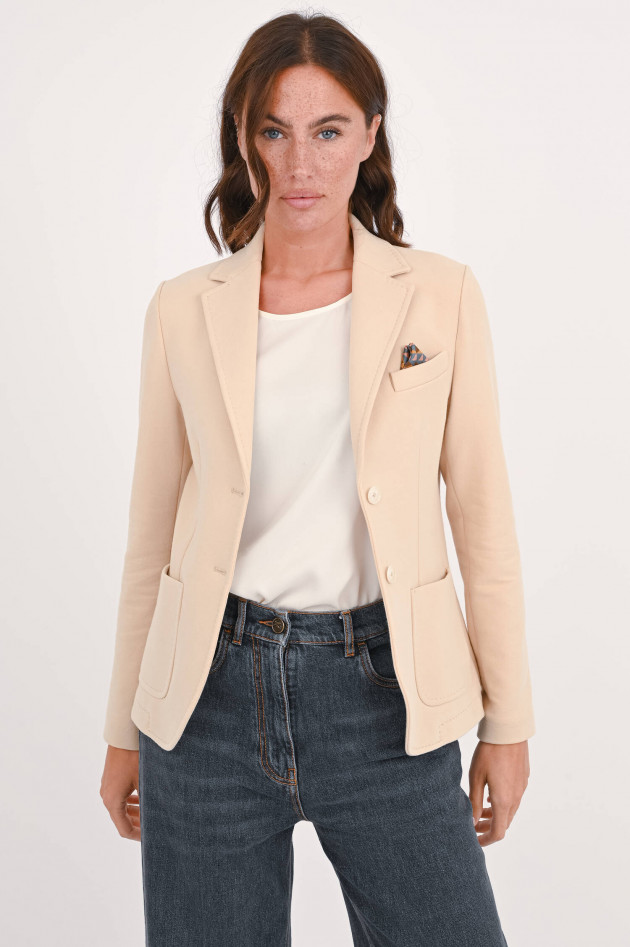 Circolo 1901 Einreihiger Jersey Blazer in Natur