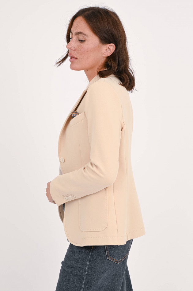 Circolo 1901 Einreihiger Jersey Blazer in Natur