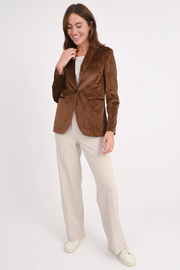 Circolo 1901 Blazer mit Paisly-Muster in Braun