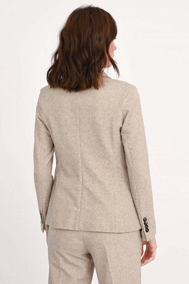 Circolo 1901 Blazer mit Frischgrätmuster in Beige/Creme