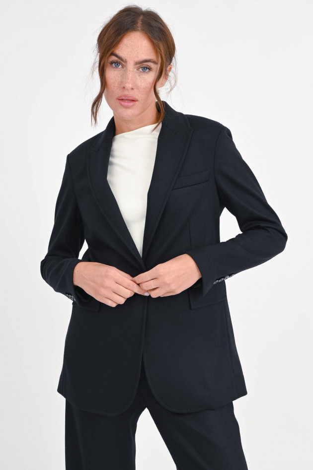 Circolo 1901 Blazer aus Woll-Cashmere-Mix in Schwarz