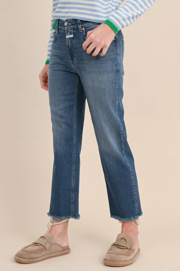 Closed Jeans mit lockerem Schnitt in Mittelblau