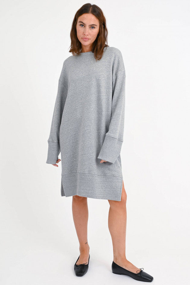 Closed Sweatshirt-Kleid in Grau meliert