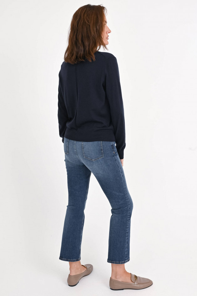 Closed Feinstrick-Pullover aus Woll-Cashmere in Navy