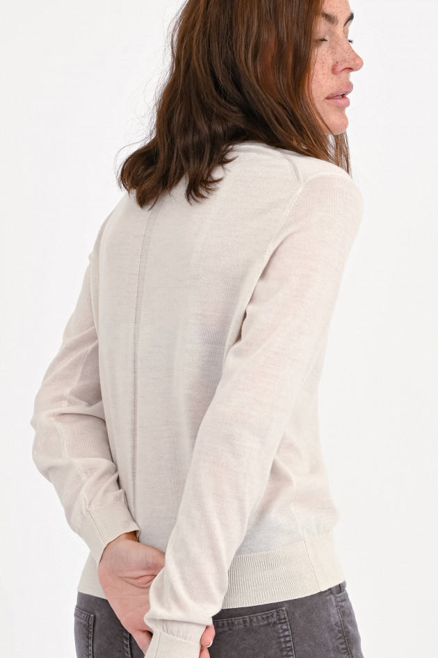 Closed Feinstrick-Pullover aus Woll-Cashmere in Creme