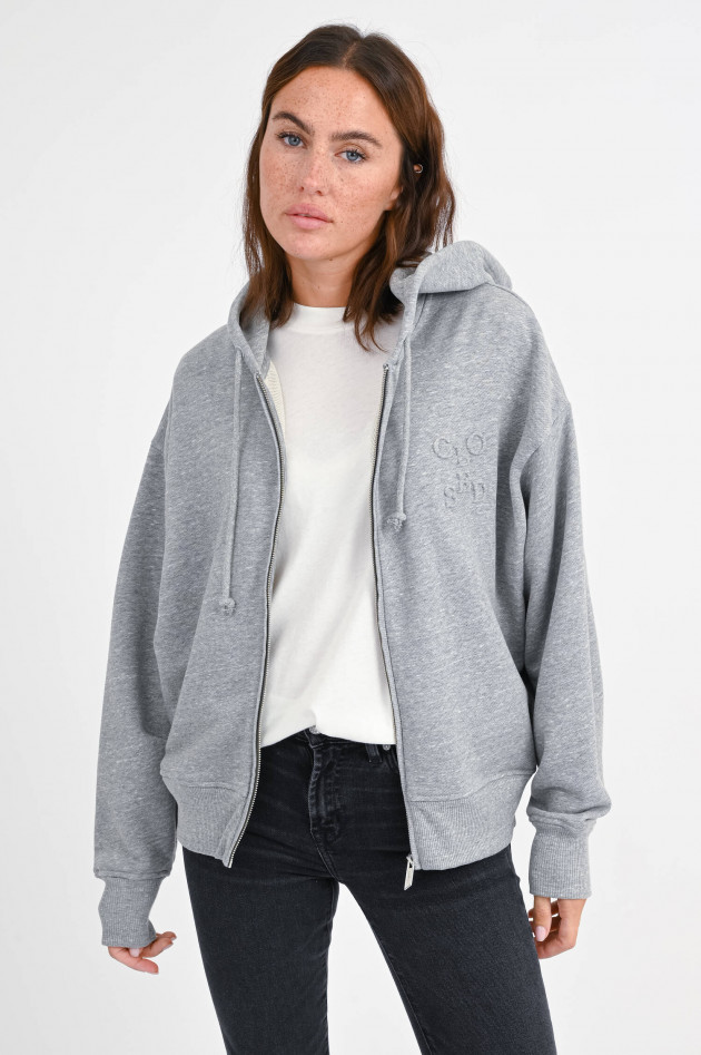 Closed Hoodie Jacke in Grau meliert