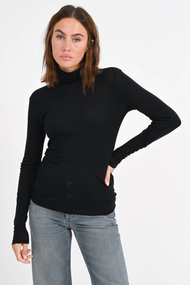 Closed Longsleeve mit Rollkragen in Schwarz