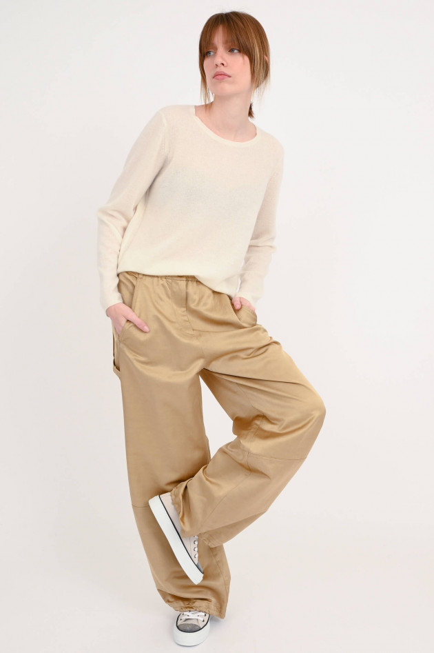 Dorothee Schumacher Satinhose mit weitem Bein in Gold