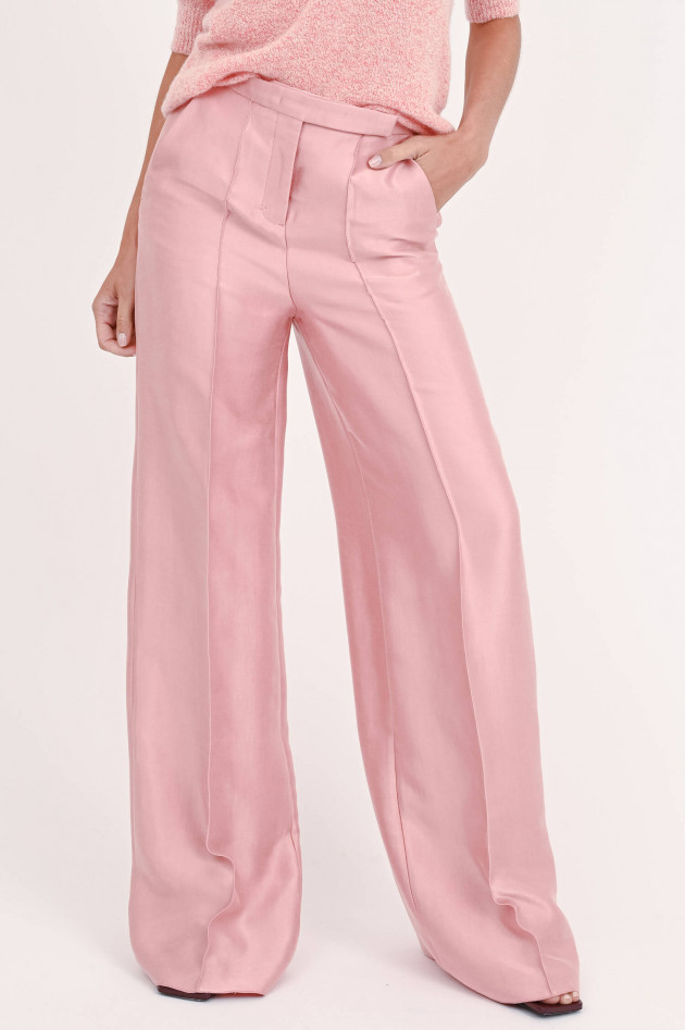 Dorothee Schumacher Hose mit weitem Bein in Soft Pink