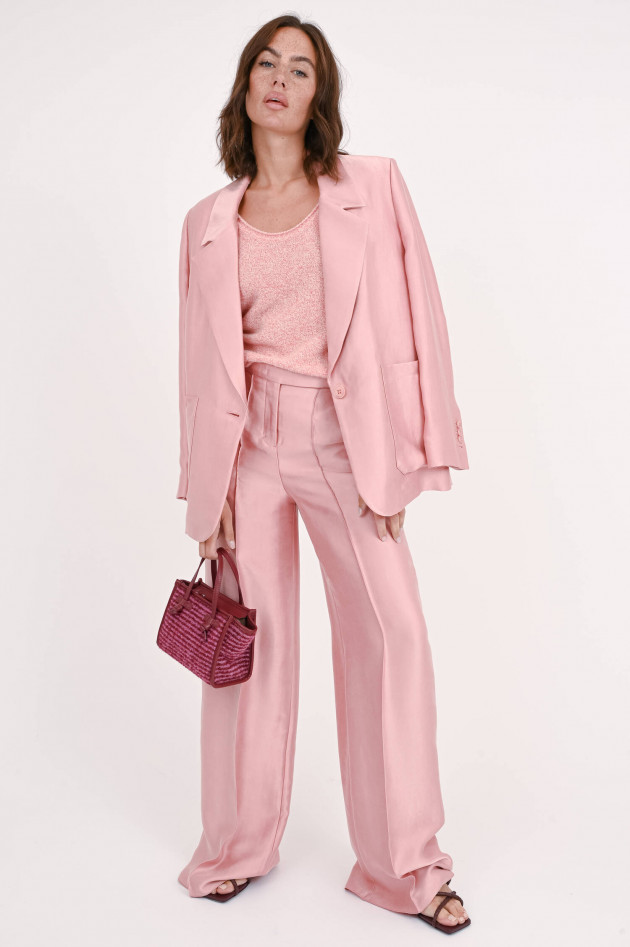 Dorothee Schumacher Hose mit weitem Bein in Soft Pink