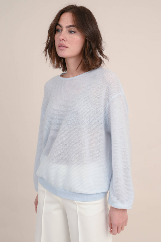 Dorothee Schumacher Langarm-Strickpullover in Hellblau