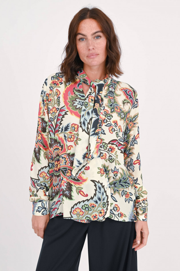 Etro Schluppenbluse mit Paisly-Muster in Multicolor