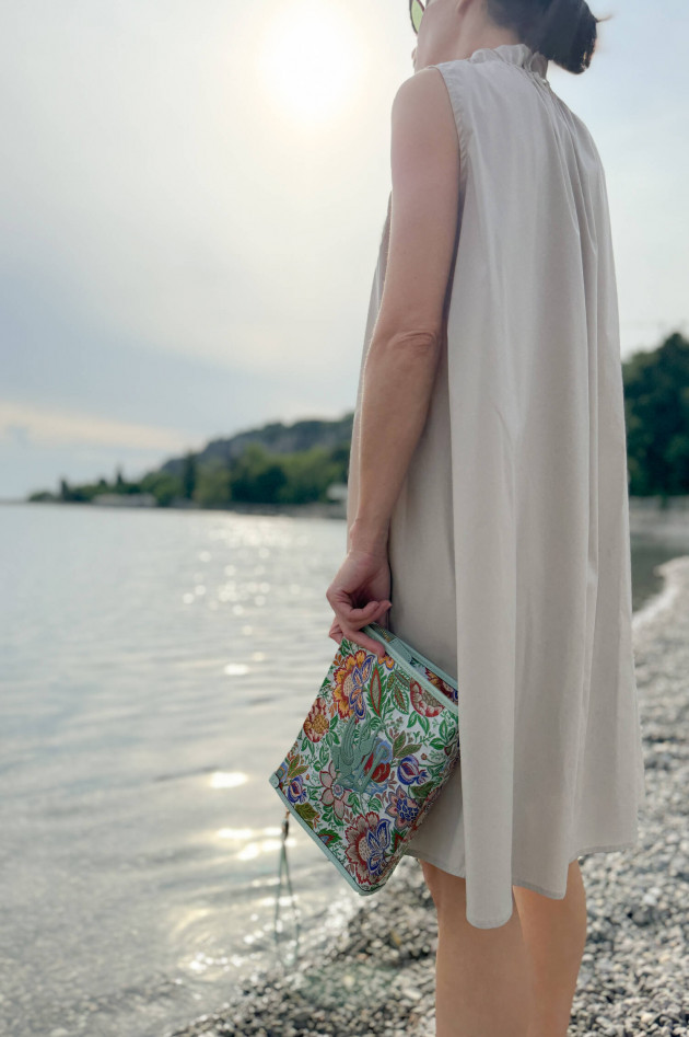 Etro Jaquard Clutch mit floralem Muster in Multicolor