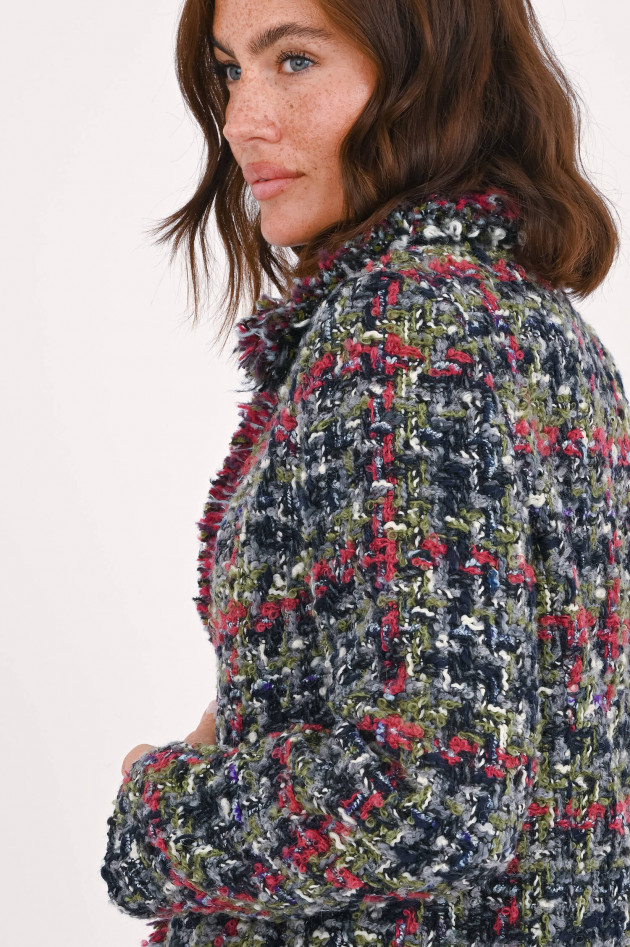 Etro Boucle-Jacke in Multicolor