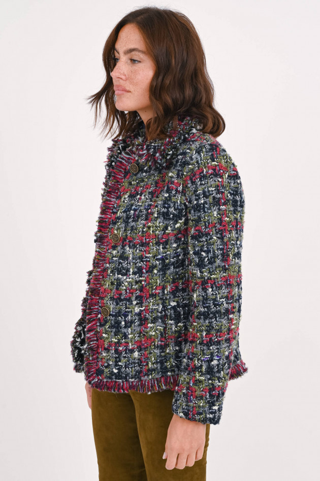 Etro Boucle-Jacke in Multicolor