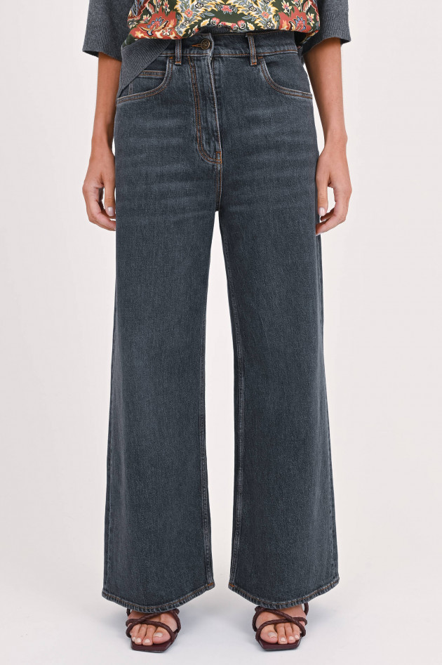 Etro Denim Wide Leg in Grau