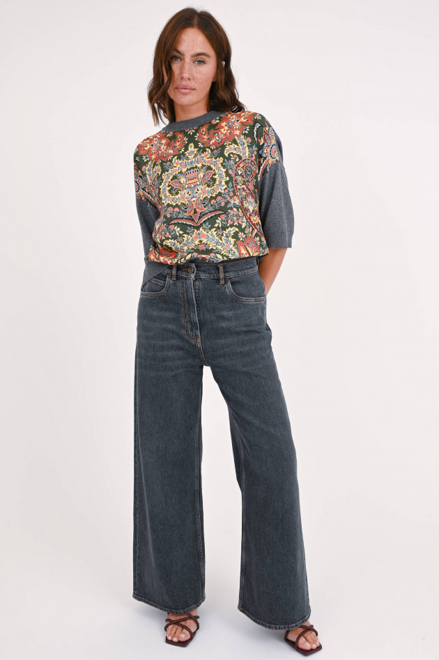 Etro Denim Wide Leg in Grau