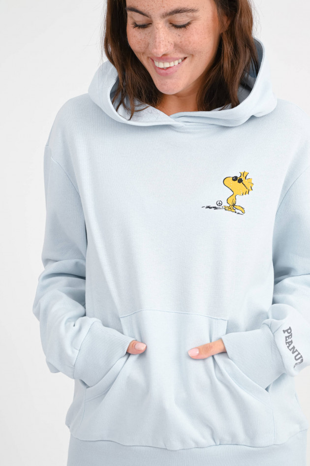 Frogbox Sweatshirt PEANUT mit XXL-Backprint in Hellblau