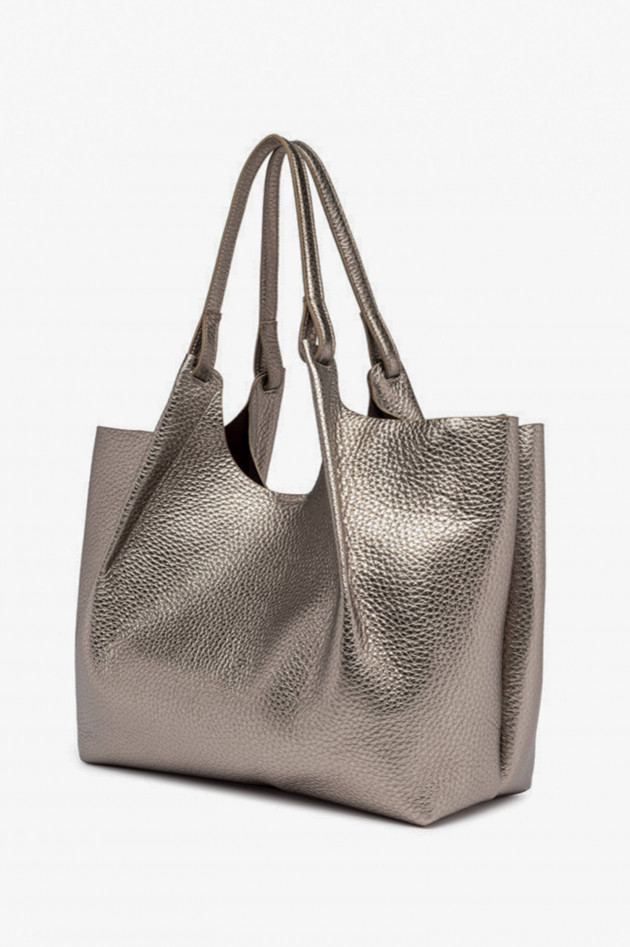 Gianni Chiarini Shopper DUA in Taupe Metallic